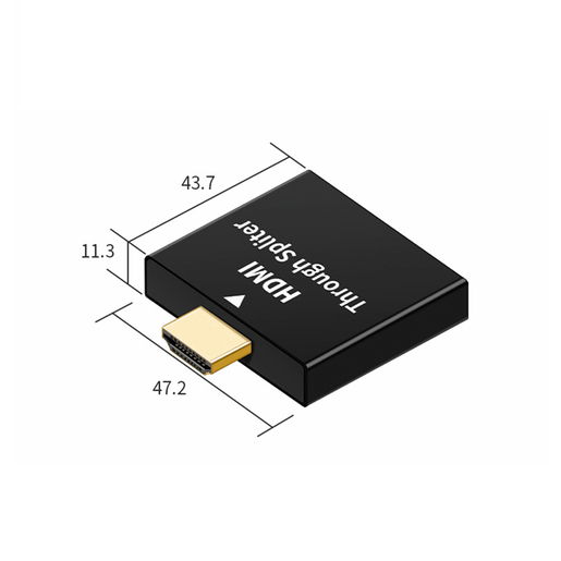 Adaptador HDMI 2 en 1 Uno UB / Negro 