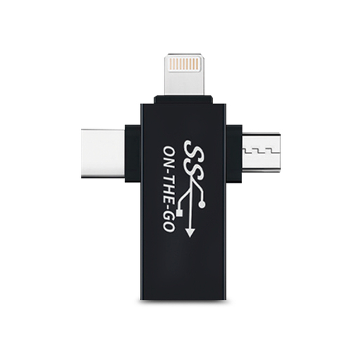 Adaptador USB OTG 3 en 1 UB