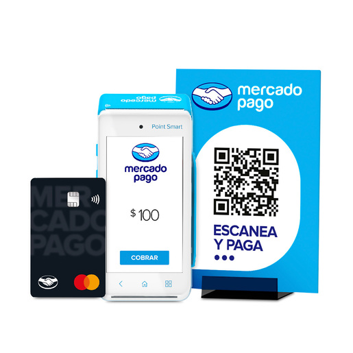 Kit Lector de Tarjetas Bancarias Mercado Pago Point Smart / Bluetooth / WiFi / Blanco