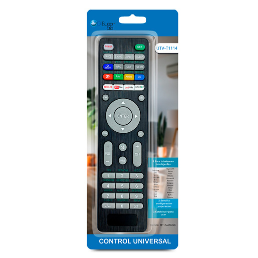 Control Remoto Universal Dbugg UTV-T1114 / Negro