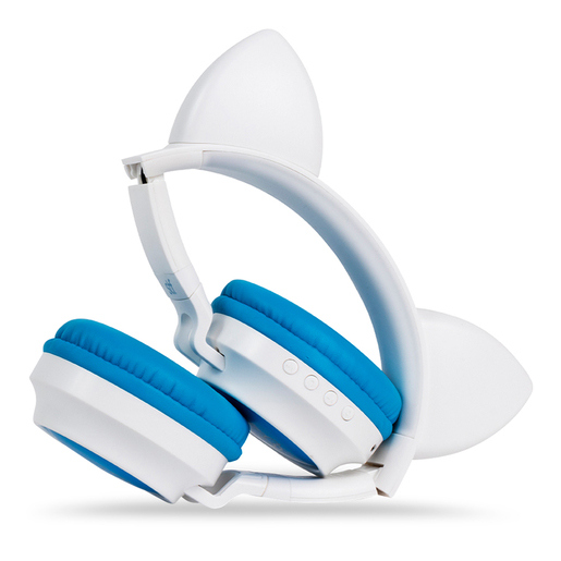 Audífonos Bluetooth STF Katu On ear Blanco con Azul