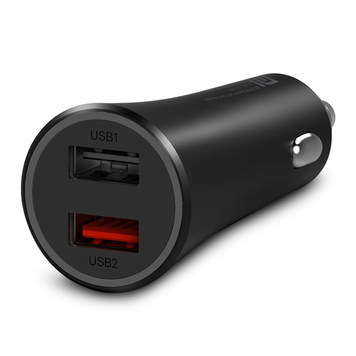 Cargador para Auto Doble USB Xiaomi / 37 W / Negro