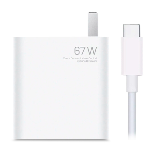 Cargador de Pared USB Tipo C Xiaomi / 67 W / Blanco