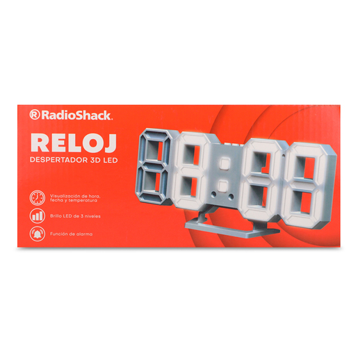 Reloj Despertador 3D Led S611 RadioShack