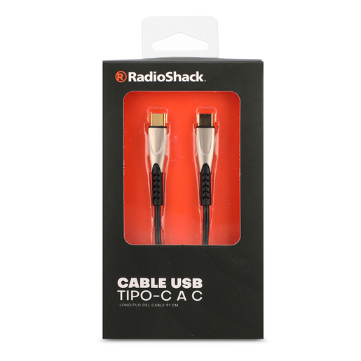 Cable USB Tipo C a C RadioShack 91 cm Plástico