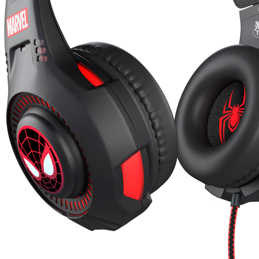 Audífonos Gamer Spiderman Xtech M541SM / Multiplataforma / Negro con rojo 