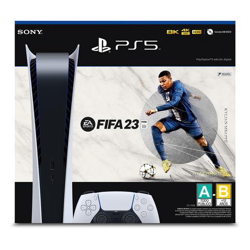 Bundle Consola PlayStation 5 EA FIFA 23 / 825 gb SSD / Blanco