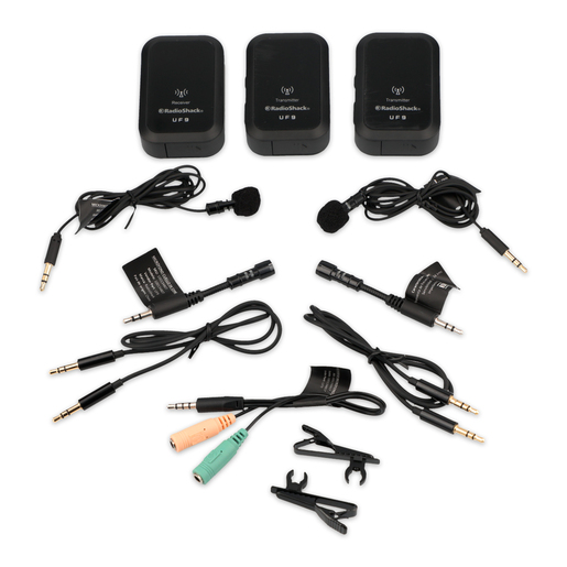 Kit de Micrófonos Inalámbricos con Receptor UF9 RadioShack 