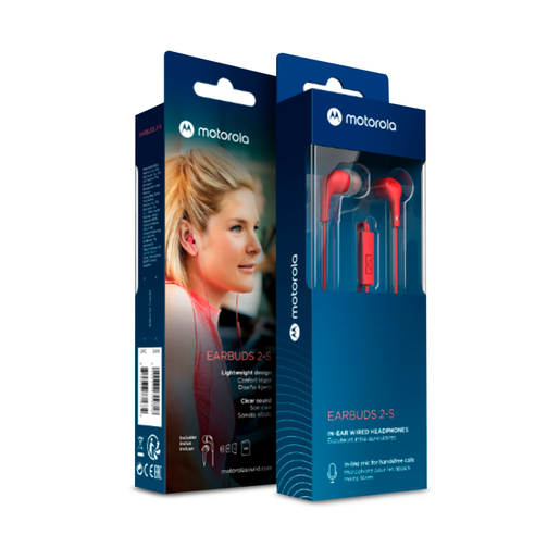 Audífonos Earbuds 2 Motorola Rojo