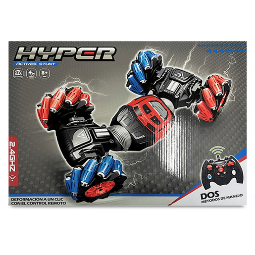 Carro de Control Remoto Hyper Worm Azul con Rojo