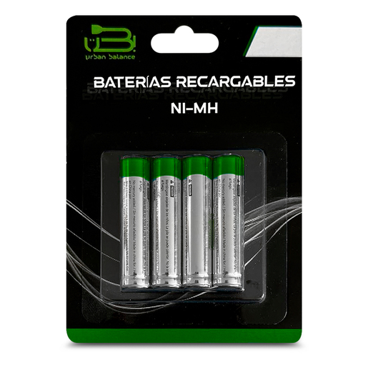 Pilas Recargables AAA Tipo C UB 4 piezas