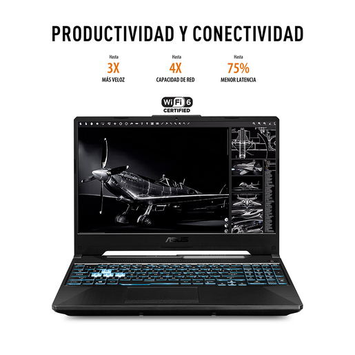 Laptop Gamer Asus TUF F15 GeForce 2050 RTX 15.6 pulg. Intel Core i5 512gb SSD 8gb RAM