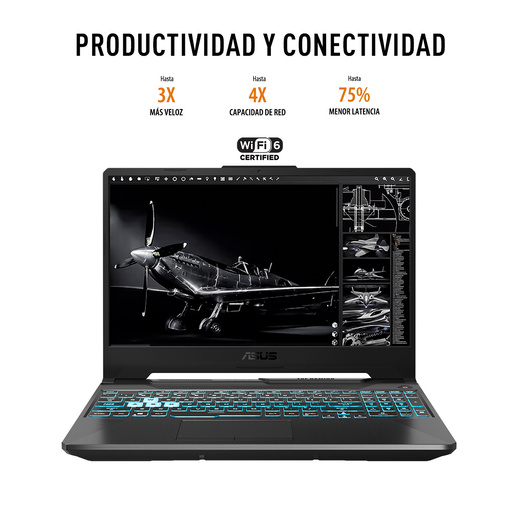 Laptop Gamer Asus TUF F15 GeForce RTX 3050 15.6 pulg. Intel Core i5 512gb SSD 8gb RAM