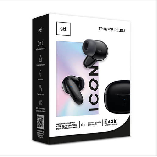 Audífonos Bluetooth Icon STF Negro