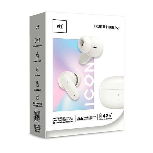 Audífonos Bluetooth Icon STF Blanco