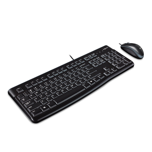 Teclado con Mouse Alámbrico Logitech MK120 / Negro