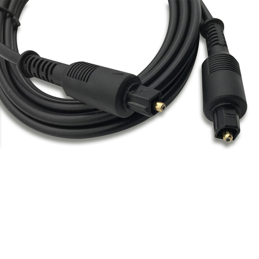 Cable de Fibra Óptica para Audio Digital RadioShack / 1.8 m / Plástico / Negro