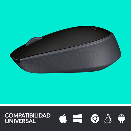 Mouse Inalámbrico Logitech M170 / Negro / USB