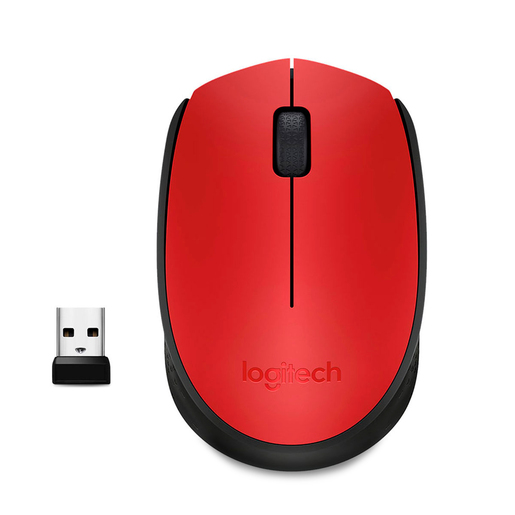 Mouse Inalámbrico Logitech M170 / Rojo / USB