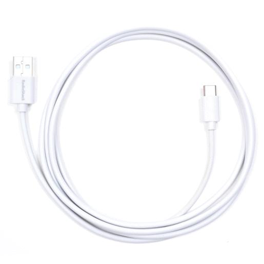 Cable USB a Tipo C RadioShack / 1.8 m / Plástico / Blanco