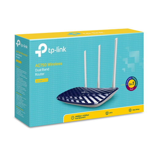 Router Inalámbrico TP Link AC750 Archer C20 / Azul marino