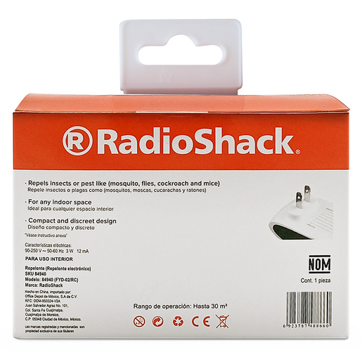 Repelente de Plagas Electrónico RadioShack FYD 02 / Blanco