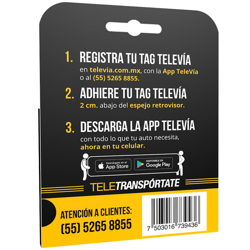 Tag TeleVía / Saldo 150 pesos