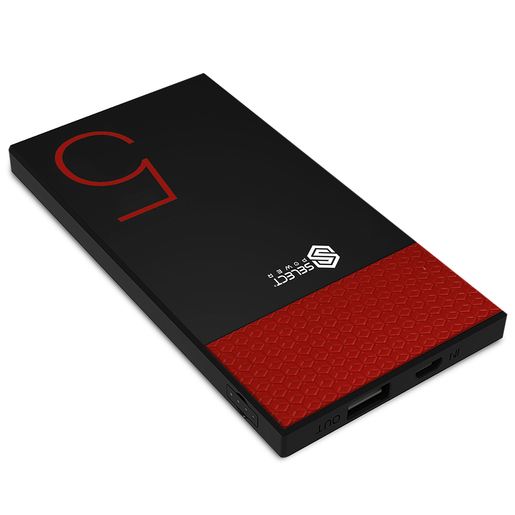 Power Bank Select Power PB5 / Negro con rojo / 5000 mAh