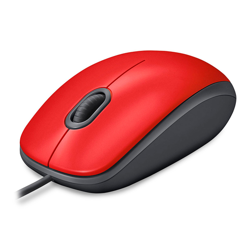 Mouse Almámbrico Logitech M110 Silent / Rojo / USB