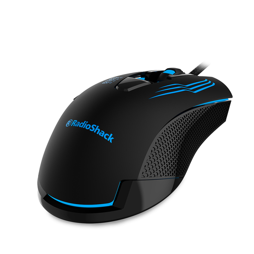 Mouse Gamer Alámbrico con RGB RadioShack 26000060 / Negro / USB