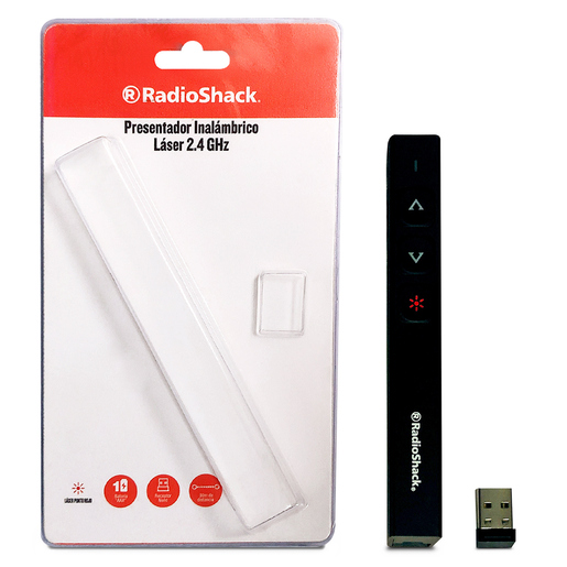 Presentador Láser RadioShack P1000 / Negro