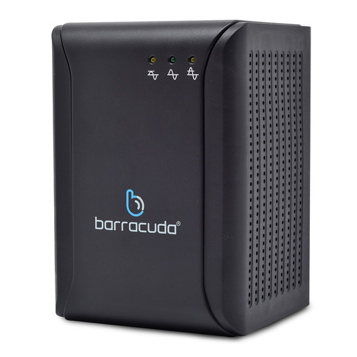 Regulador de Voltaje Barracuda AVR 1300 8 contactos 1300 VA Negro