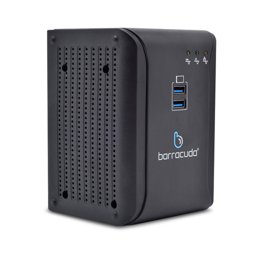 Regulador de Voltaje Barracuda AVR 1300 USB / 8 contactos / 2 USB / 1300 VA / Negro