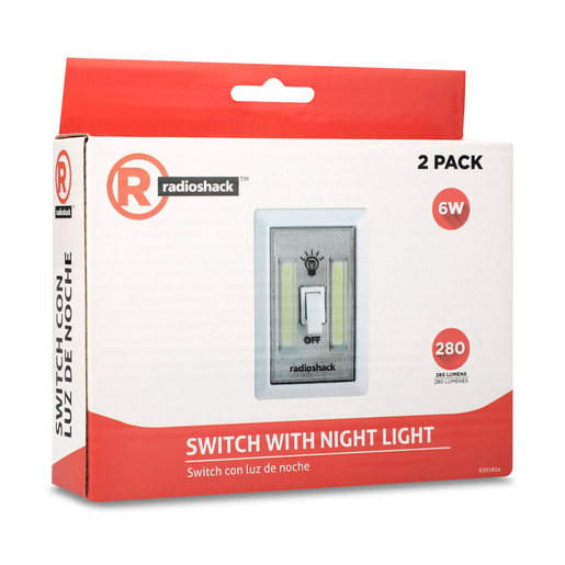 Switch con Luz Nocturna RadioShack 6301834 / Blanco