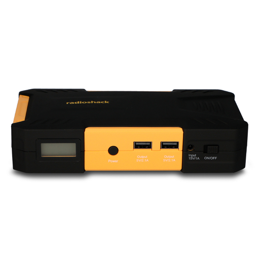 Arrancador Jumper Portátil para Auto con Power Bank RadioShack 2309310 / 16500 mAh / Negro con amarillo