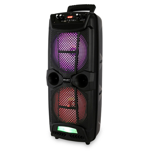 Bafle Doble Select Sound BT1708 / 8 pulgadas / 5000 W PMPO / Bluetooth / Negro