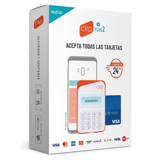 Lector de Tarjetas Bancarias Clip Plus 2.0 / Bluetooth