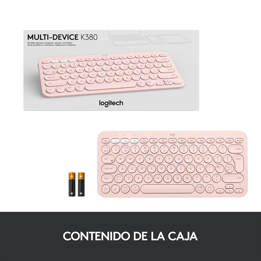 Teclado Inalámbrico Logitech K380 / Rosa / Bluetooth